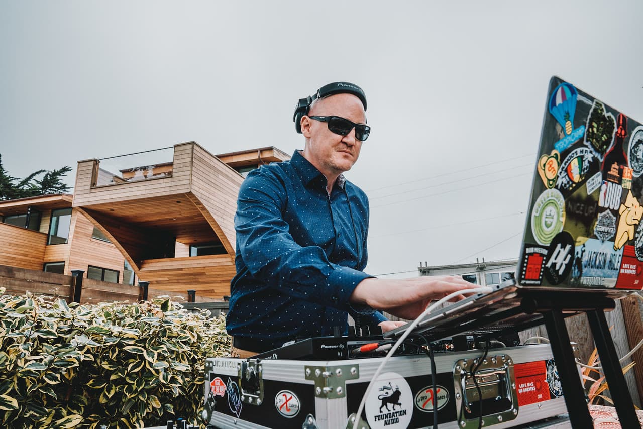 DJ LP Chillen playing a Front Range event